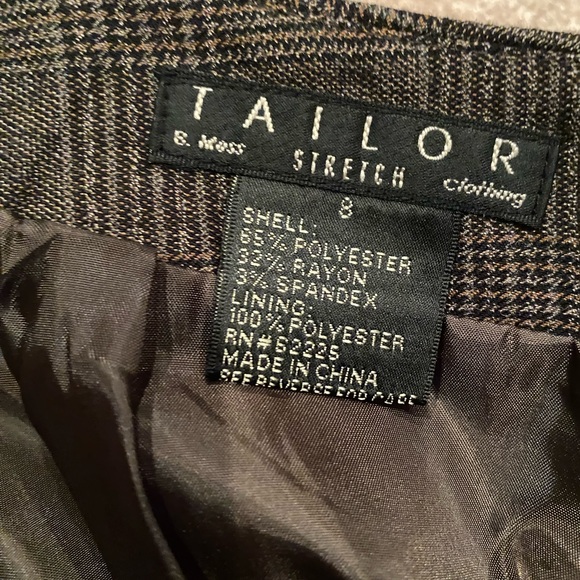 Tailor B. Moss Brown Plaid Skirt - Picture 4 of 7
